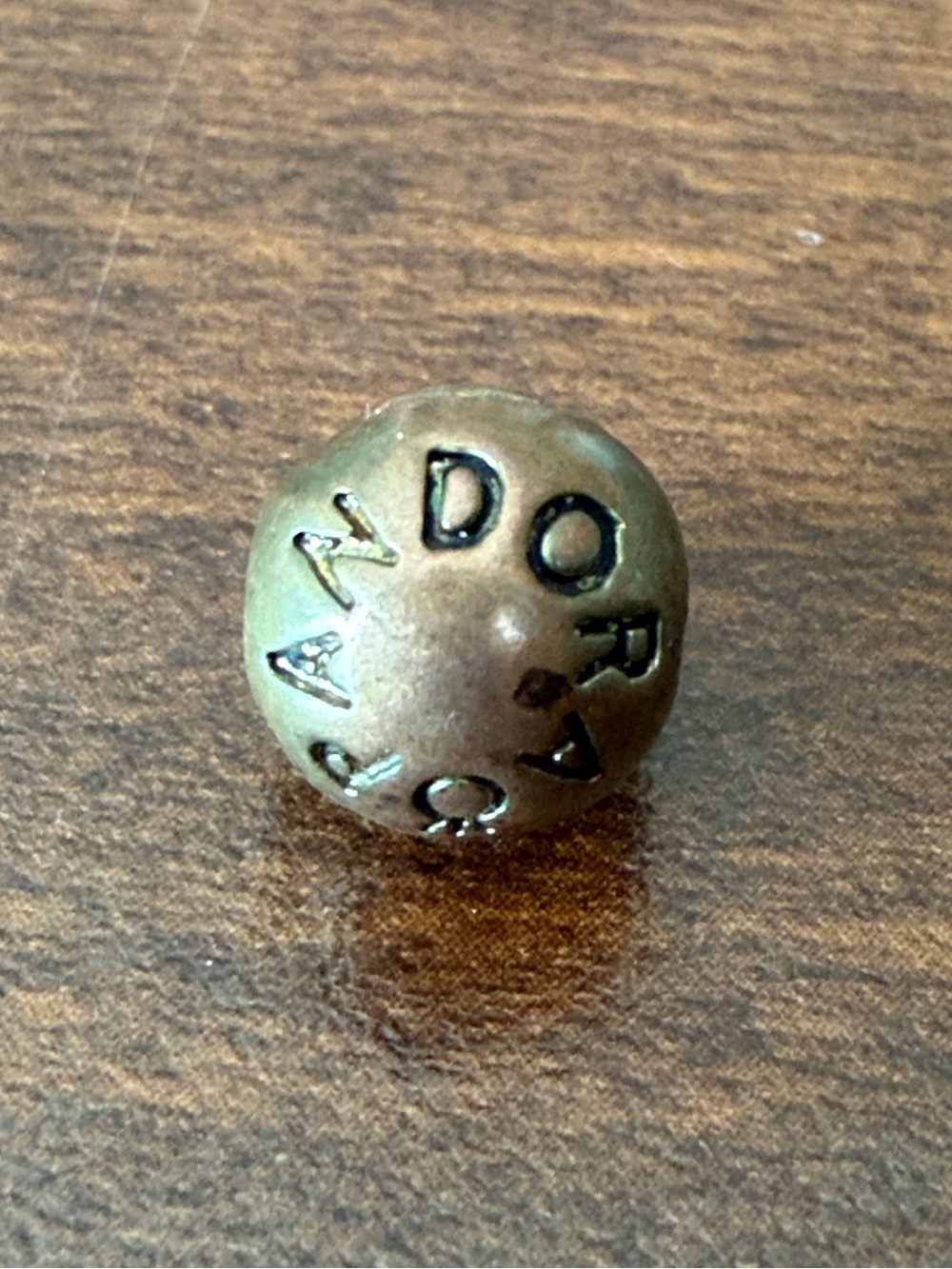 Free with purchase Pandora (?) clip on bracelet charm, Freebee